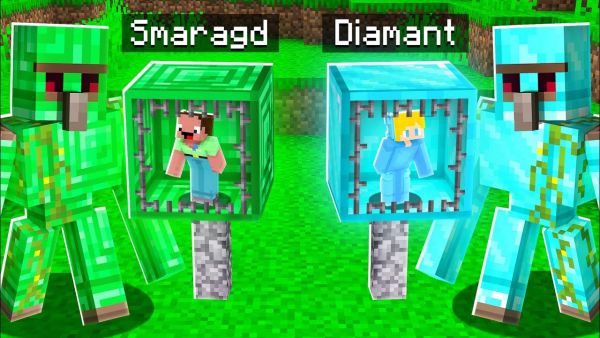 Ukri DIAMANTEN GEFÄNGNIS vs Billy SMARAGD GEFÄNGNIS in Minecraft!