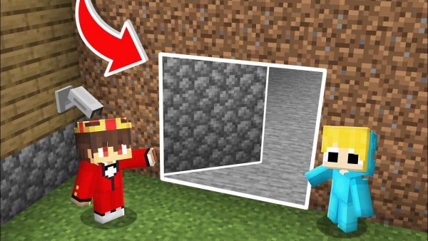 Was ist hinter dieser geheimen Tür mit Baby Ukri und Billy in Minecraft?!