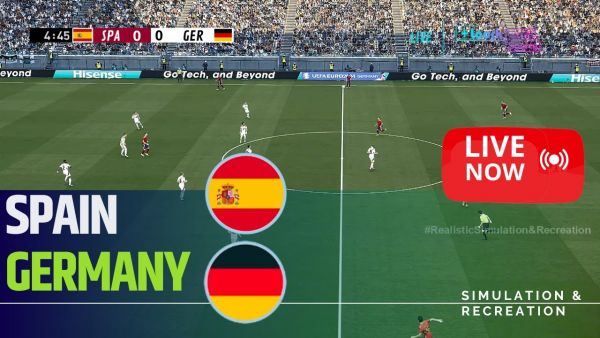 🔴 Spain vs Germany LIVE 🏆 | ⚽ Match Live today video game simulation and recreation