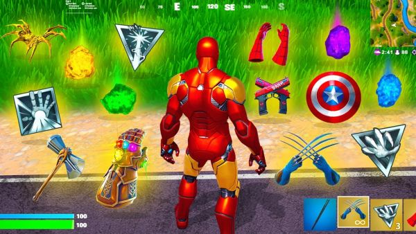 Ich Spiele ALLE  Mythischen MARVEL WAFFEN in der Fortnite Geschichte...