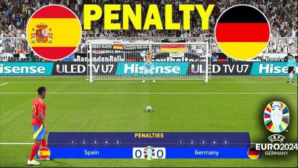 🔴LIVE : SPAIN vs GERMANY - Penalty Shootout | UEFA Euro 2024 - Quarter Final | PES Gameplay