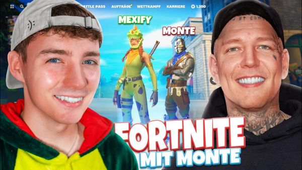 Das ERSTE MAL Fortnite mit MONTE! 😳🔥