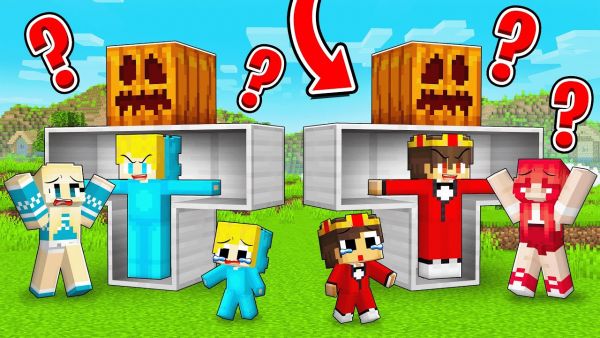 Ukri und Billy verstecken sich in einem Golem, um ihre Familie zu PRANKEN in Minecraft!