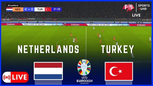 NETHERLANDS VS  TURKEY LIVE | UEFA EURO 2024 | SIMULATION & LIVE-ERGEBNIS #euro2024 #uefa