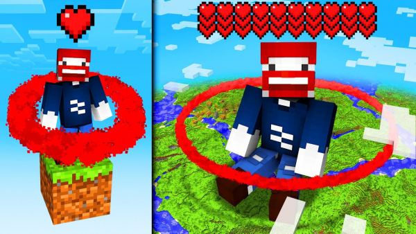 WIE GROß wird meine WELT mit 9.000 HERZEN? - Minecraft