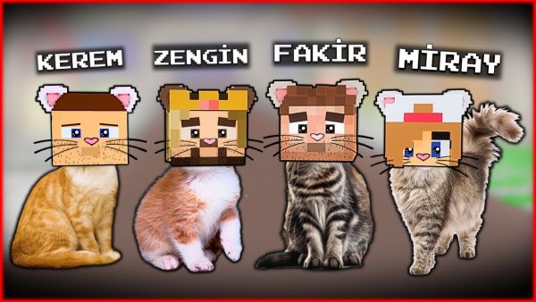 ŞEHİRDEKİ HERKES KEDİYE DÖNÜŞTÜ! 😂 - Minecraft