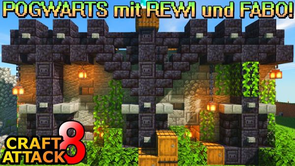 Das Mauerdesign vom BURG Projekt! Was sieht krass aus? - Minecraft Craft Attack 8 #132
