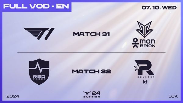 T1 vs BRO - NS vs KT | 2024 LCK Summer Split
