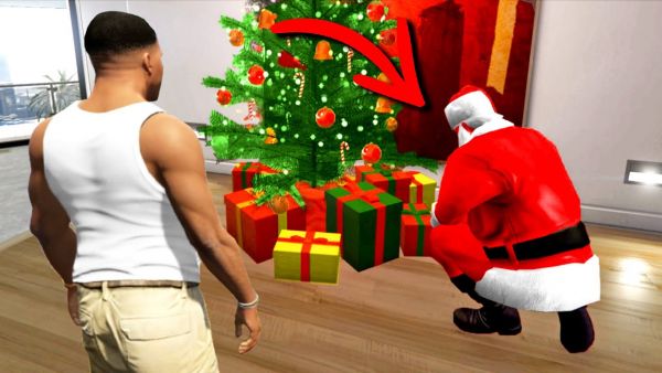 GTA 5 als den WEIHNACHTSMANN spielen!🎅