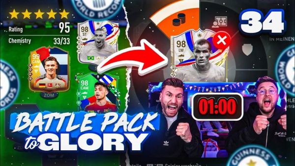 Wir hatten 1H ZEIT den DRAFT REKORD ZU BRECHEN 🏆 128 RATED oder DISCARD 😱 Battle Pack 2 Glory #34