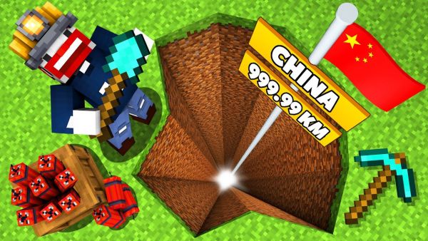 WIR SPRENGEN UNS NACH CHINA in Minecraft