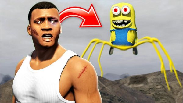 Eine MINION SPINNE verfolgt mich in GTA 5...🍌 (HILFE)