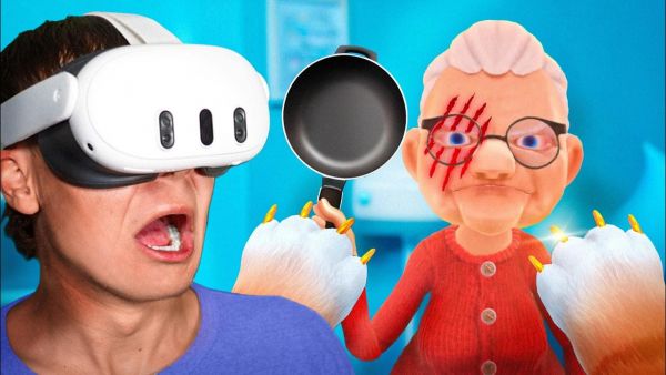 OMA HASST meine GOLDENEN KRALLEN?! - I am cat VR