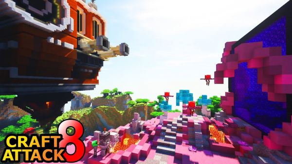 Rotpilz zeigt mir seine KRASSE Base! ALIEN Biom & mehr! - Minecraft Craft Attack 8 #135