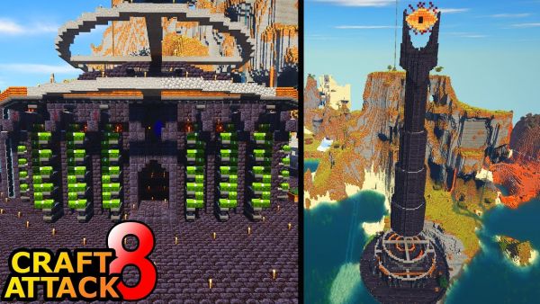 Ioser zeigt mir seine Herr der Ringe BASE! - Minecraft Craft Attack 8 #136