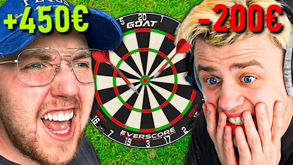 1 WURF = 50€ (PAPAPLATTE vs. ZARBEX DART DUELL)