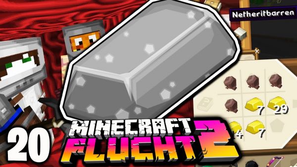 Der erste NETHERIT-BARREN ist fertig! ☆ Minecraft FLUCHT 2 #20