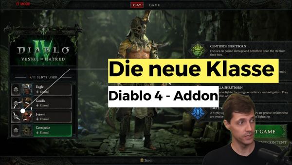 Diablo 4: Ein erster Blick auf die neue Klasse (Geistgeborener, Spiritborn)
