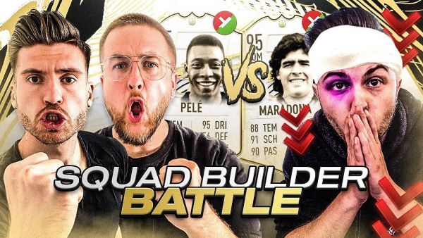 FIFA 21: Pelé 95 vs Maradona 95 Squad Builder Battle VS GEBROCHENEN GamerBrother 🕳🔥😱