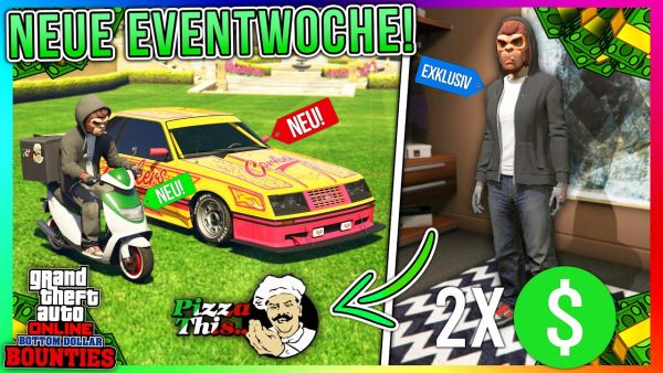 Große Eventwoche in GTA Online! PIZZA & GRAFFITI Event, 2 NEUE Fahrzeuge & Police Rabatt! GTA 5 News