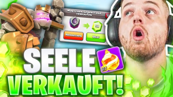 😍😨1000 GEMS in 10 MINUTEN! -  FEUERBALL MAXED & FREE GOLEM SKIN GIVEAWAY! - CoC F2Pass