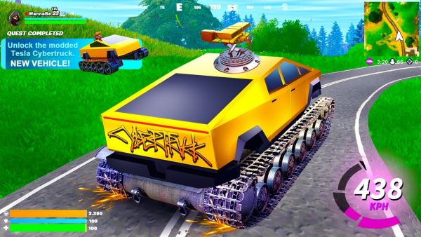 Ich Spiele den *NEUEN* HACKER CYBERTRUCK in Fortnite (Neues Update)