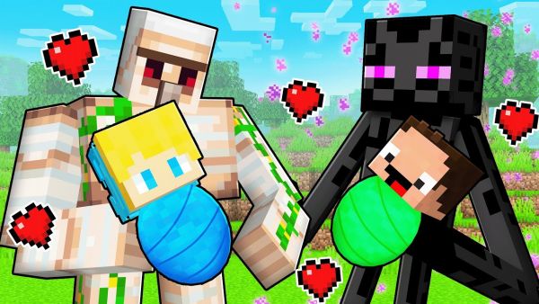 Ukri und Billy werden von Golem und Enderman adoptiert in Miencraft!