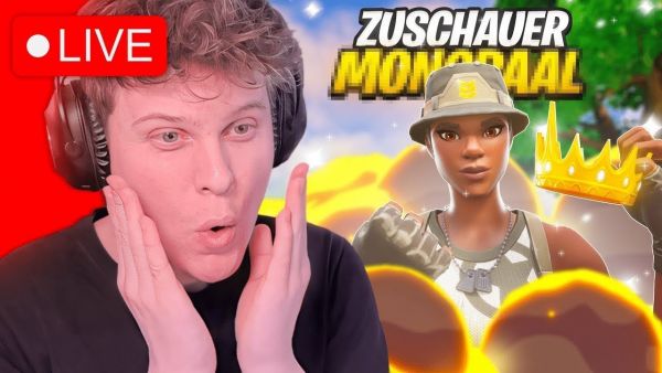 🔴 MEISTE KRONEN SIEGE in FORTNITE (UNREAL) 👑 MITGLIED/3€ DONI= FN FA⚡️| Live: Fortnite [Deutsch]🔴