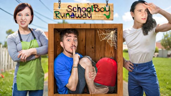 СБЕЖАЛ В КОРОБКЕ ОТ ЗЛЫХ РОДИТЕЛЕЙ В SCHOOLBOY RUNAWAY В Мh