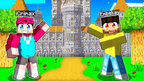 ich BAUE das PAULBERGER RITTER DORF + ICRIMAX GESCHENK in Minecraft Helden