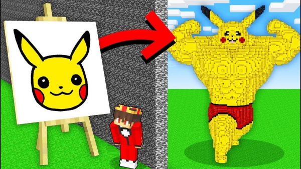 Ich Cheate Mit //MALEN in Minecraft Bau Challenge!
