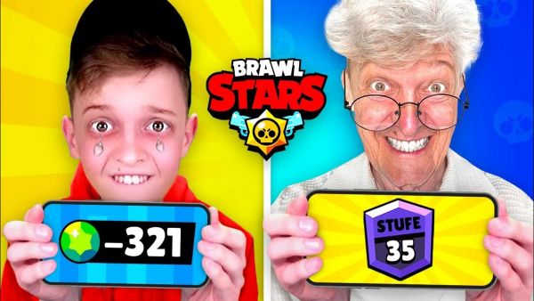 KLEINER JUNGE vs ALTER OPA in Brawl Stars! 😂