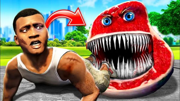 CHARLIE the STEAK frisst mich auf in GTA 5...😱🥩