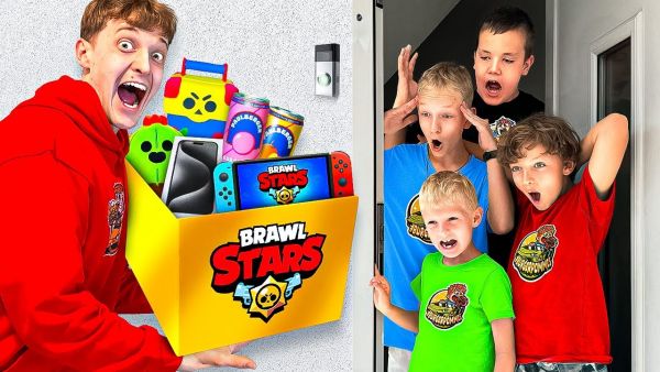 Ich ÜBERRASCHE Fans ZUHAUSE mit BRAWL STARS MYSTERY BOX…😍