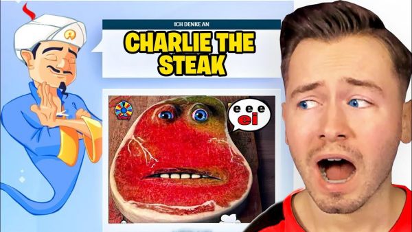 Kann AKINATOR CHARLIE THE STEAK erraten?🥩