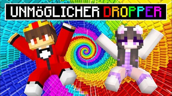 NOOB VS PRO: UNMÖGLICHER REGENBOGEN DROPPER Challenge in Minecraft!