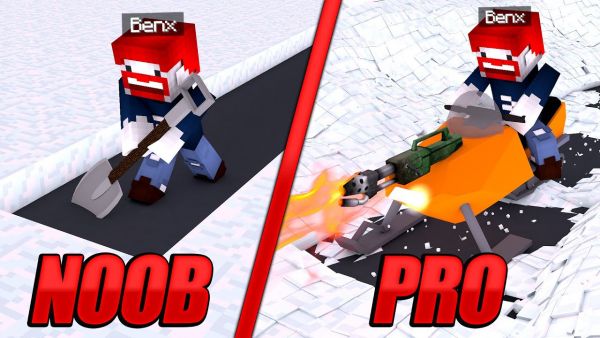 WER SAMMELT SCHNELLER SCHNEE? NOOB vs. PRO Minecraft