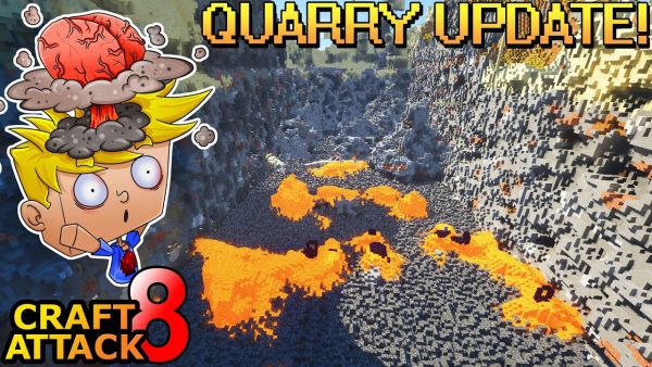500 Block langer KRATER ausgehoben! Ich habe ÜBERTRIEBEN! - Minecraft Craft Attack 8 #148