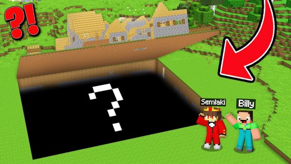Semlaki und Billy Finden eine GEHEIME BASIS Unter VILLAGER DORF in Minecraft!