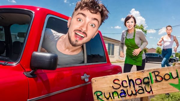 СБЕЖАЛ НА МАШИНЕ ОТ ЗЛЫХ РОДИТЕЛЕЙ В SCHOOLBOY RUNAWAY В Мh