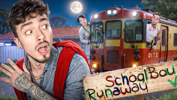 СБЕЖАЛ НА ПОЕЗДЕ ОТ ЗЛЫХ РОДИТЕЛЕЙ В SCHOOLBOY RUNAWAY В Мh
