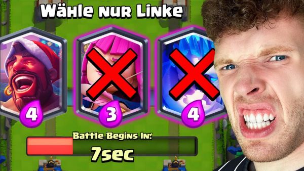 😱🤯NUR LINKE SUPER-KARTEN WÄHLEN im NEUEN MODUS! | Clash Royale Deutsch