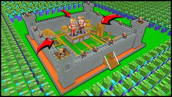 GÜVENLİ KALE VS ZOMBİ İSTİLASI! 😱 - Minecraft