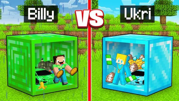 Ukris DIAMANTBLOCK vs Billys SMARAGDBLOCK Bau Challenge in Minecraft!