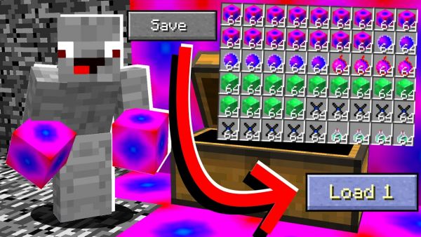 ich CHEATE mit INVENTAR SAVE in Minecraft LUCKY BLOCK BEDWARS