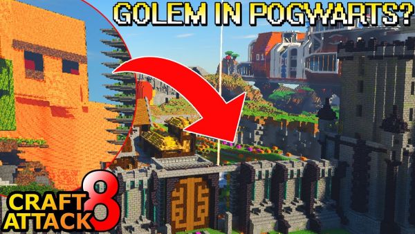Trymacs reagiert auf Pogwarts! Besser als der Honiggolem? - Minecraft Craft Attack 8 #153
