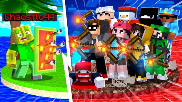 DAS ENDE: CHAOSFLO44 VS. 8 YOUTUBER CLAN... (Minecraft Helden)