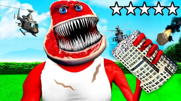 GTA 5 - FRANKLIN verwandelt sich zu CHARLIE the STEAK!🥩