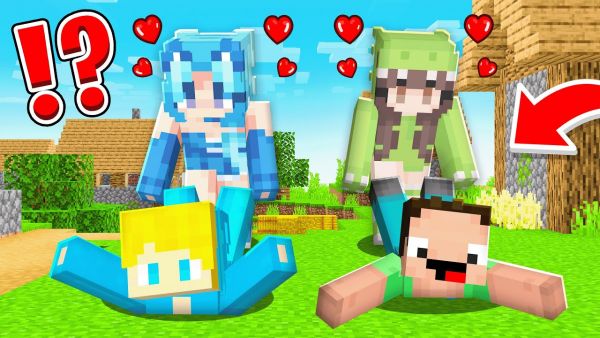 Ukri und Billy werden von Mädchen gefangen in Minecraft!