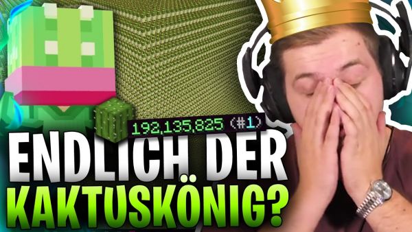 🌵👑PLATZ #1 mit 192 MIO KAKTEEN?! | KAKTUS KRIEG als KÖNIG gewonnen?! | Minecraft Hypixel Skylbock